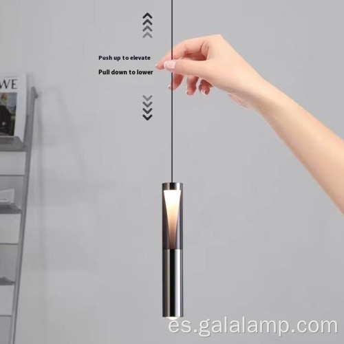 Lámpara colgante de gota ajustable nórdica moderna